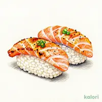 炙りサーモン握り（３貫）