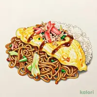 Kobe-Style Omelet Fried Noodles and Rice