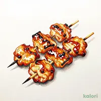 Chicken Skin Skewer, Sauce