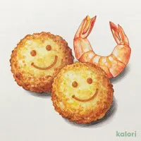 スマイルポテト＆エビフライ
