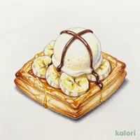 ハニーばななパイ ～バニラアイスチョコ掛け～