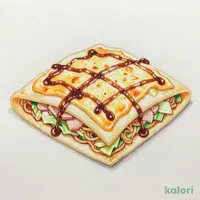 広島風チーズ豚平焼