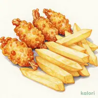 海鮮2種揚げとポテトフライ
