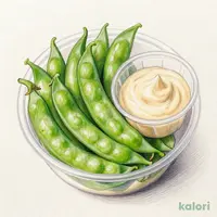 味噌マヨネーズで食べるスナップエンドウ