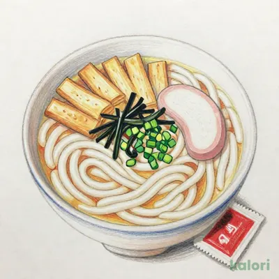 だしが自慢　きざみ揚げとわかめのうどん