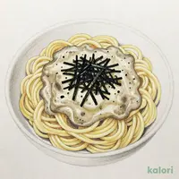 生パスタ　海苔クリーム　江戸前海苔使用