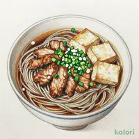 豚肉とお揚げのおそば　栃木県産そば粉使用