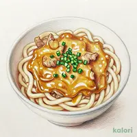 鰹出汁香る コク旨カレーうどん