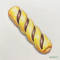 7P チョコバナナのツイストデニッシュ