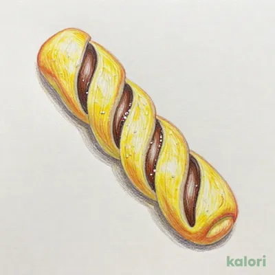 ７Ｐ　チョコバナナのツイストデニッシュ