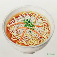ねぎ油香る　もやし醤油ラーメン