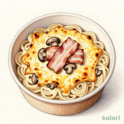 チーズの虜　きのこクリーム焼きパスタ
