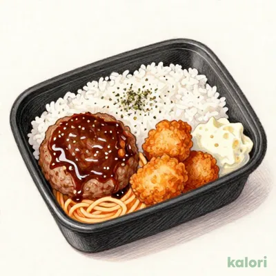 ハンバーグ＆唐揚げ弁当