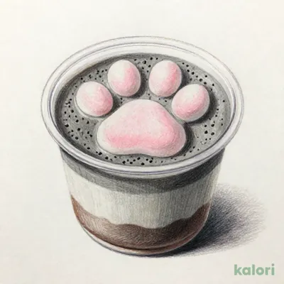 肉球のおだんご黒糖　　わらび＆黒ごまムース