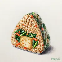 ３種具材の混ぜご飯おむすび