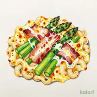 アスパラとベーコンのグラタン