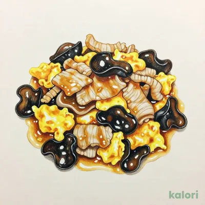 豚肉ときくらげのふんわり中華玉子炒め