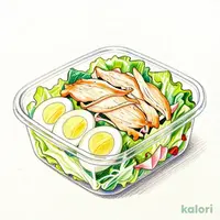 蒸し鶏と玉子のサラダ