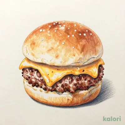 チェダーチーズソースバーガー