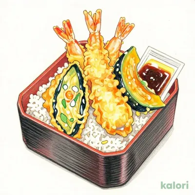 ５品目の天丼