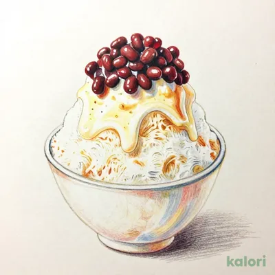7-Premium Azuki Red Bean and Condensed Milk Shaved Ice
