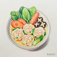 つるっと食感　旨塩海老ワンタンスープ