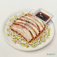 ぽん酢で食べる豚もやし