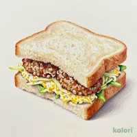Assorted Sandwich: Menchi-Katsu & Egg