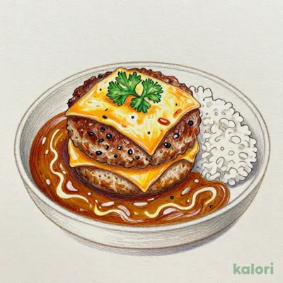 Hamburg Steak Baked Curry Doria