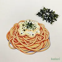 大盛りパスタ　明太マヨネーズ