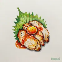 鶏むね肉の大葉焼鳥　梅だれ