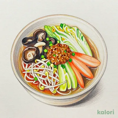 Spicy Miso Soup with Half-Daily Vegetable Serving