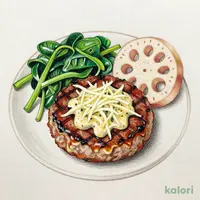 Flame-Grilled Hamburger Steak with Grated Daikon Radish Sauce