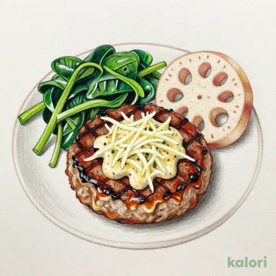 ７Ｐ直火焼　　　　　　和風おろしハンバーグ
