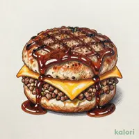 ７Ｐ鉄板焼きハンバーグチーズイン　デミソース