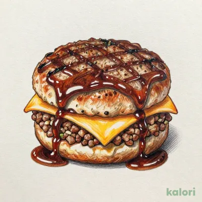 ７Ｐ鉄板焼きハンバーグチーズイン　デミソース