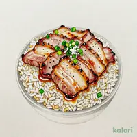 ねぎ塩豚カルビ弁当（もち麦）