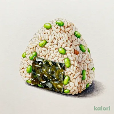 Chewy Mochi-Barley Rice Ball: Salted Kelp and Edamame