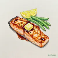 ７プレミアムサーモンのバター醤油焼