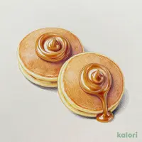 キャラメルクリームのパンケーキ