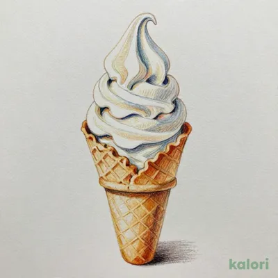 Waffle Cone Ice Cream, Rich Milk