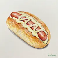 7P パリッと食感の ウインナーパン