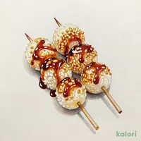 Soy Sauce Glazed Dango (Rice Dumplings), 3 pcs