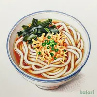 おだしの旨み　たぬきうどん