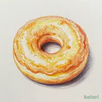 お店で揚げたリングドーナツ