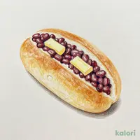 ふんわりコッペつぶあん＆マーガリン