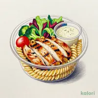 グリルチキンときのこのサラダ