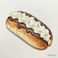 チョコ＆ホイップロール