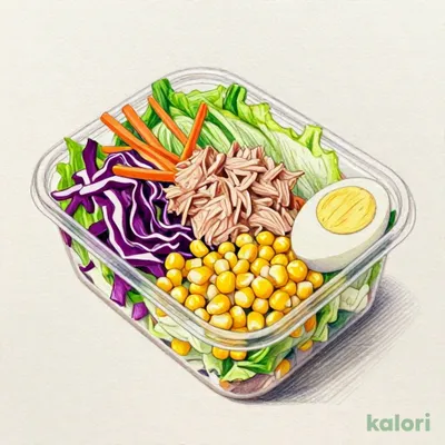 Tuna, Egg, and Corn Salad