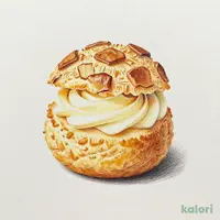 Vanilla Custard Cream Puff